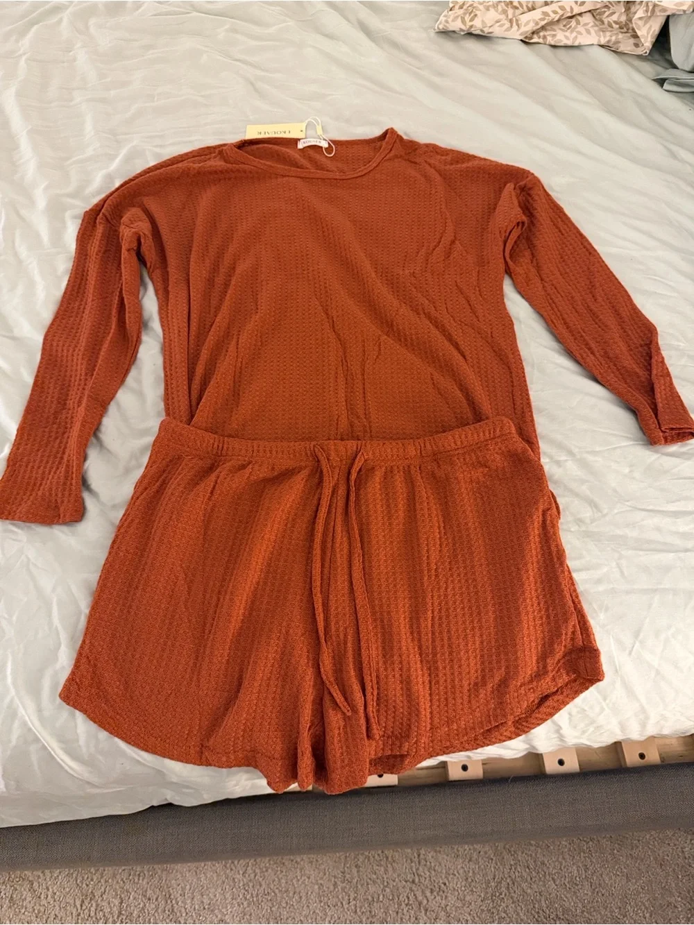 Fall vibe Ekouaer Womens Waffle Knit Pajama sets